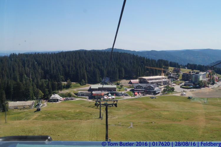 Photo ID: 017620, Looking down the cable car, Feldberg, Germany