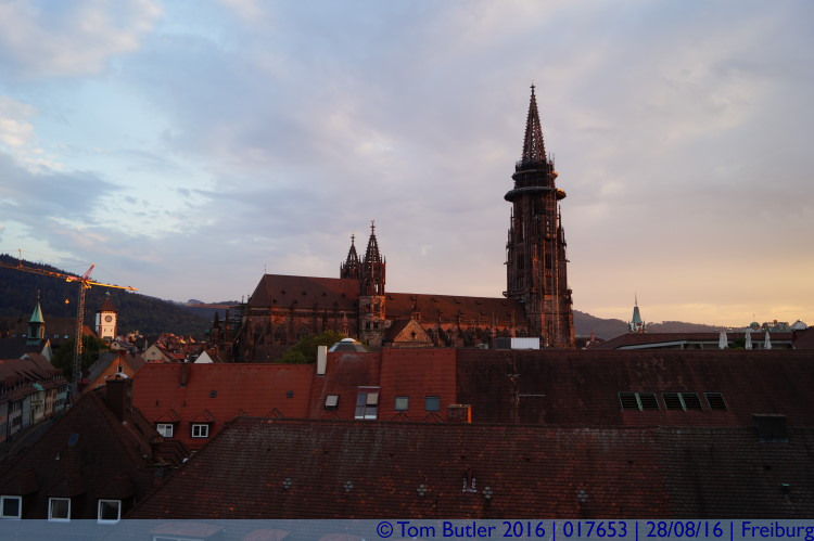 Photo ID: 017653, Mnster at sunset, Freiburg, Germany