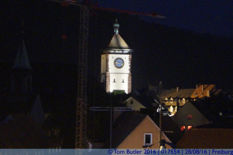 Photo ID: 017654, Schwabentor at night, Freiburg, Germany