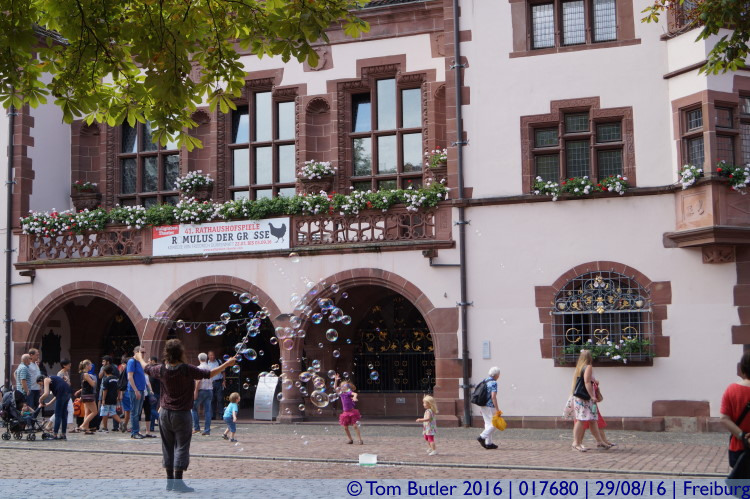 Photo ID: 017680, Bubbles by the Town Hall, Freiburg, Germany
