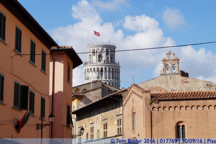 Photo ID: 017769, The tower appears, Pisa, Italy