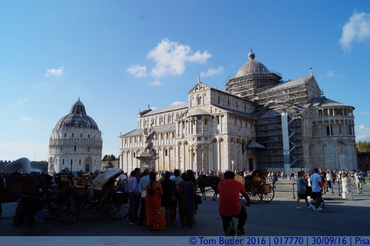 Photo ID: 017770, Baptistery and Cathedral, Pisa, Italy