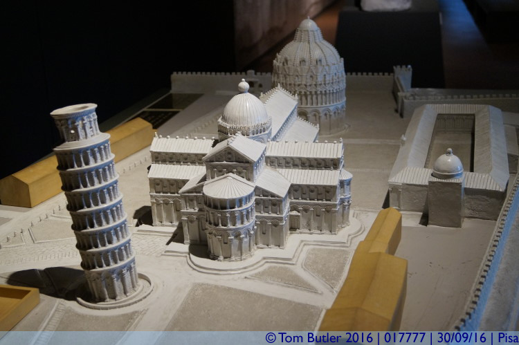 Photo ID: 017777, Model of the Piazza dei Miracoli, Pisa, Italy