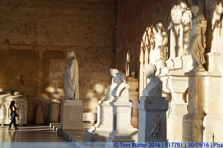 Photo ID: 017781, Statues in the Camposanto, Pisa, Italy