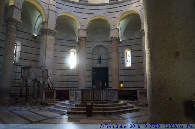 Photo ID: 017789, Inside the Baptistery, Pisa, Italy