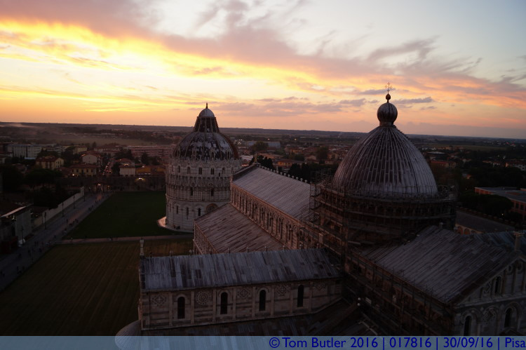 Photo ID: 017816, Sunset over Pisa, Pisa, Italy