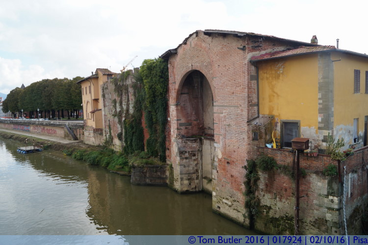 Photo ID: 017924, On the Ponte della Cittadella, Pisa, Italy
