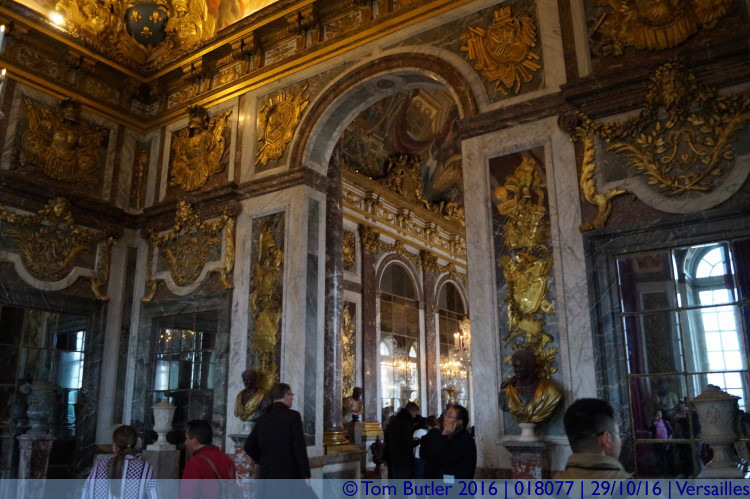 Photo ID: 018077, Approaching the hall of mirrors, Versailles, France