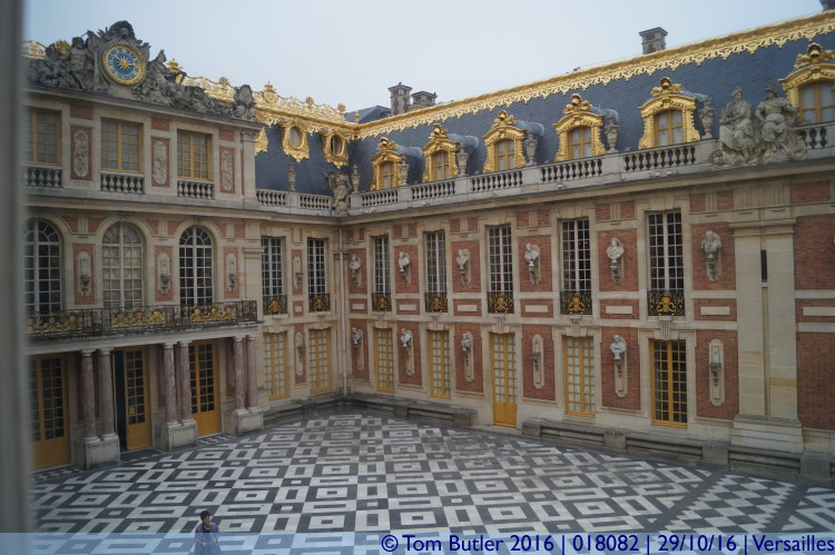 Photo ID: 018082, The mosaic courtyard, Versailles, France