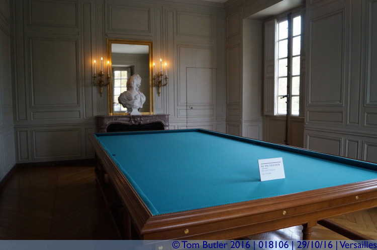Photo ID: 018106, Marie Antoinette's billiard table, Versailles, France
