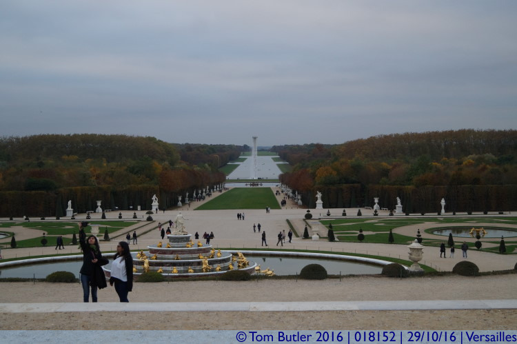 Photo ID: 018152, Looking down the gardens, Versailles, France
