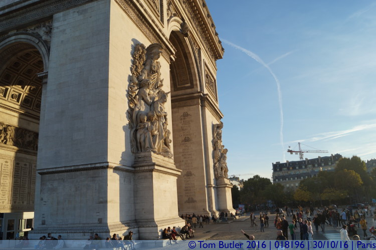 Photo ID: 018196, Side of the Arc, Paris, France