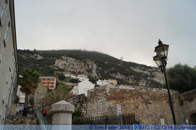 Photo ID: 018372, Looking up The Rock, Gibraltar, Gibraltar