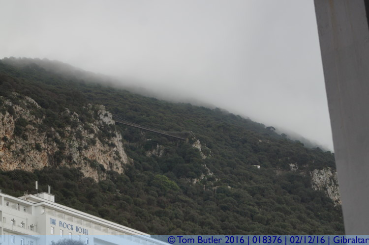 Photo ID: 018376, Rock and Suspension Bridge, Gibraltar, Gibraltar