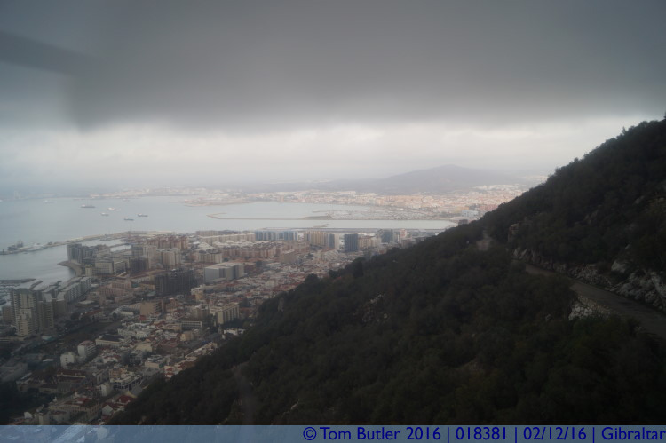 Photo ID: 018381, Ascending into the fog, Gibraltar, Gibraltar