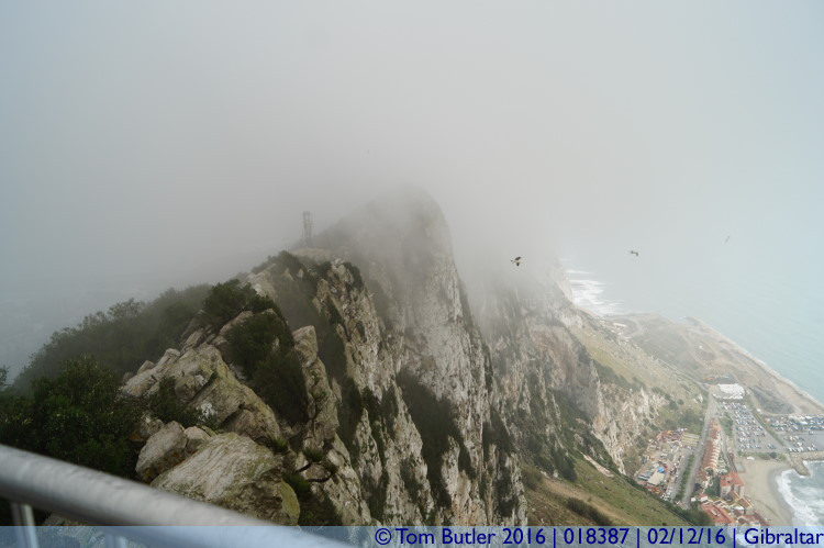 Photo ID: 018387, Weather dividing line, Gibraltar, Gibraltar