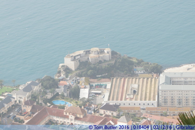 Photo ID: 018404, Looking down on Rosia Battery, Gibraltar, Gibraltar
