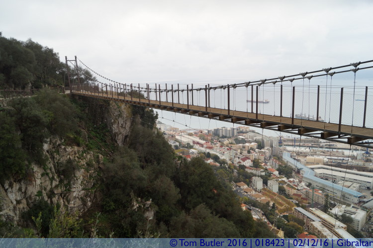 Photo ID: 018423, The Suspension Bridge, Gibraltar, Gibraltar