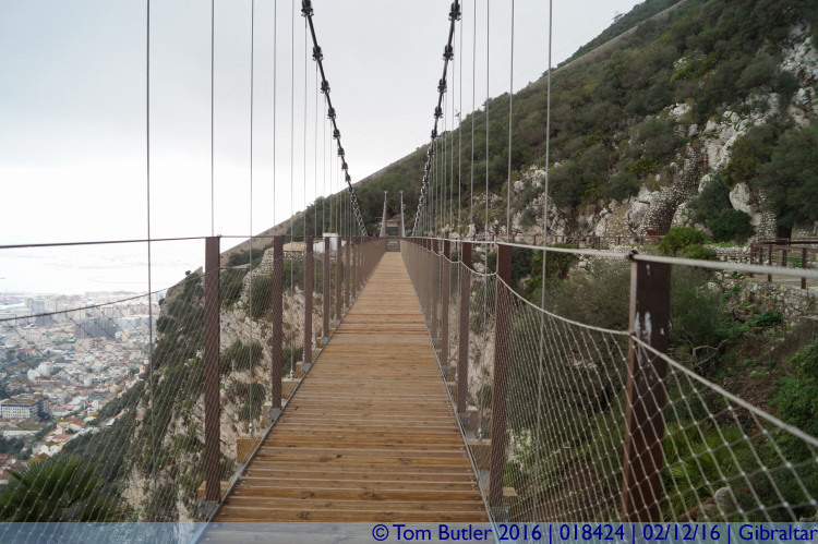 Photo ID: 018424, Looking along the bridge, Gibraltar, Gibraltar