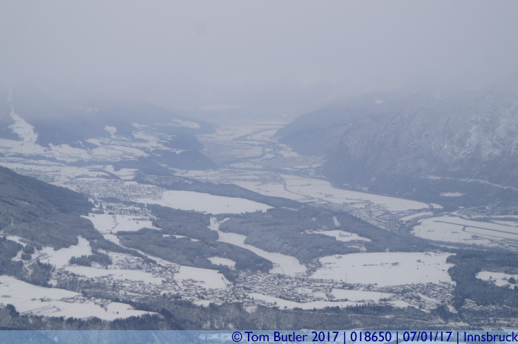 Photo ID: 018650, Looking down the valley, Innsbruck, Austria