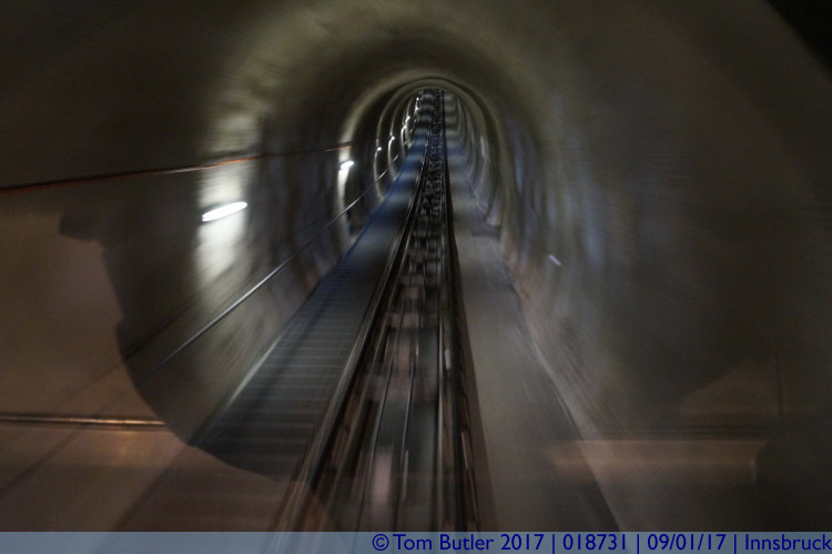 Photo ID: 018731, Descending on the Hungerburgbahn, Innsbruck, Austria