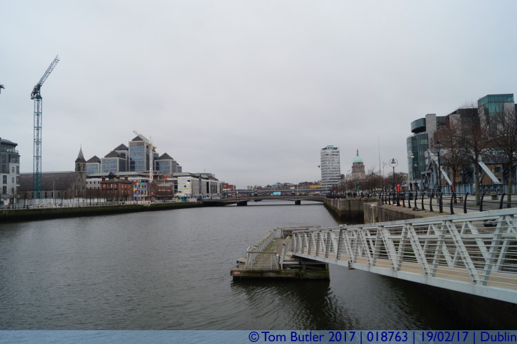 Photo ID: 018763, Looking up the Liffey, Dublin, Ireland