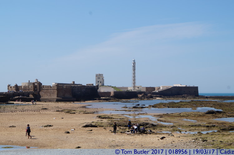 Photo ID: 018956, Fort and lighthouse, Cadiz, Spain