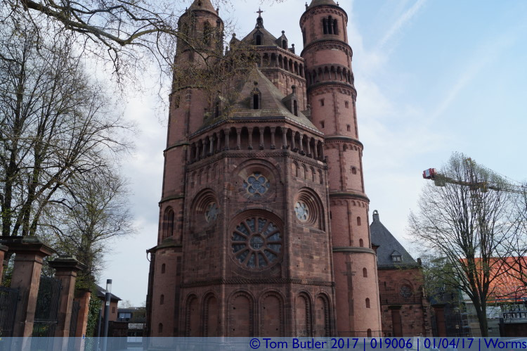Photo ID: 019006, Rear of the cathedral, Worms, Germany