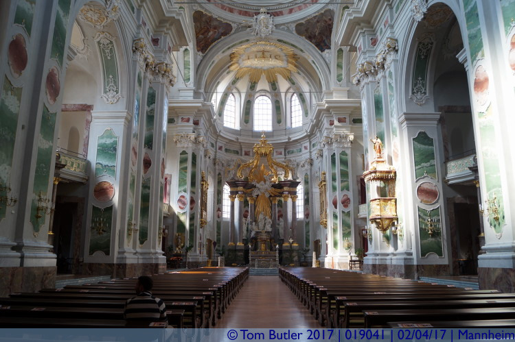 Photo ID: 019041, Inside the Jesuitenkirche, Mannheim, Germany