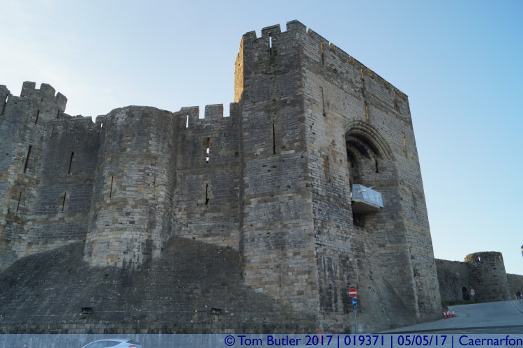 Photo ID: 019371, End of the castle, Caernarfon, Wales