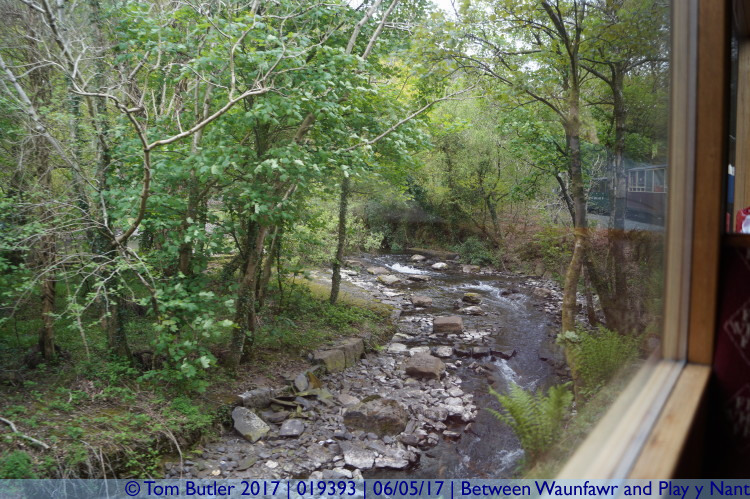 Photo ID: 019393, Small stream, Between Waunfawr and Plas y Nant, Wales