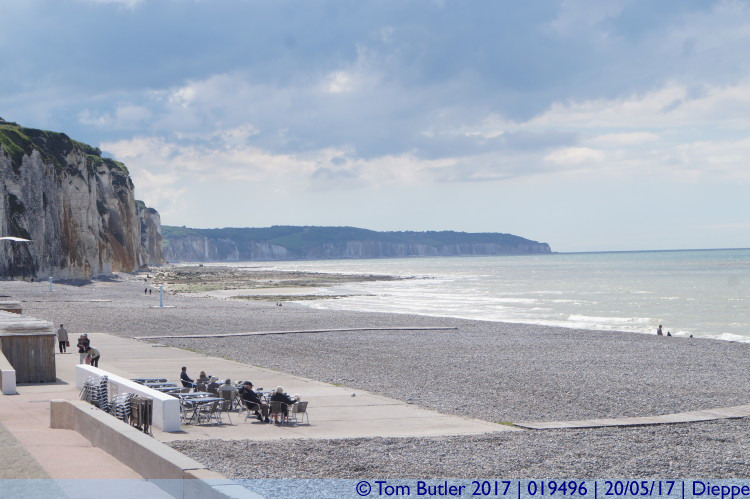 Photo ID: 019496, Beach and cliffs, Dieppe, France