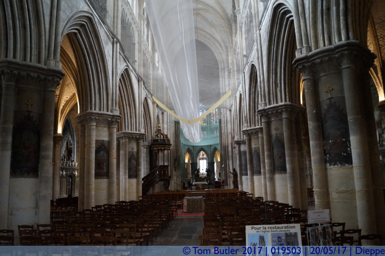 Photo ID: 019503, Inside St Jacques, Dieppe, France
