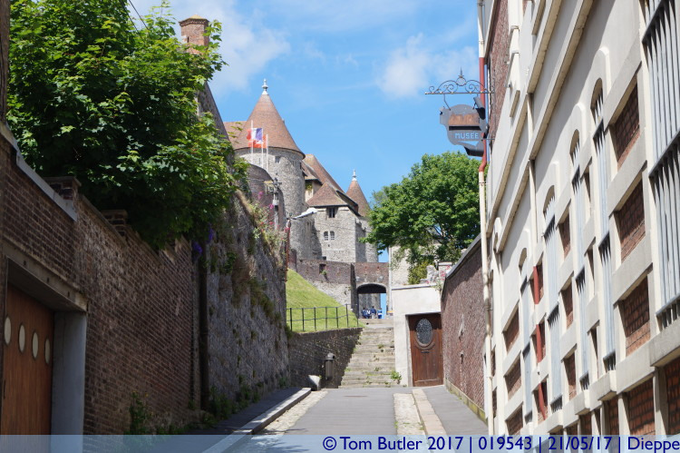 Photo ID: 019543, Approaching the castle, Dieppe, France