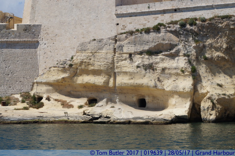 Photo ID: 019639, Caves beneath the castles, Grand Harbour, Malta