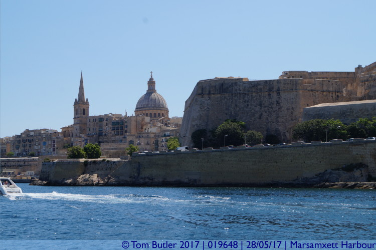 Photo ID: 019648, By the walls of Valletta, Marsamxett Harbour, Malta