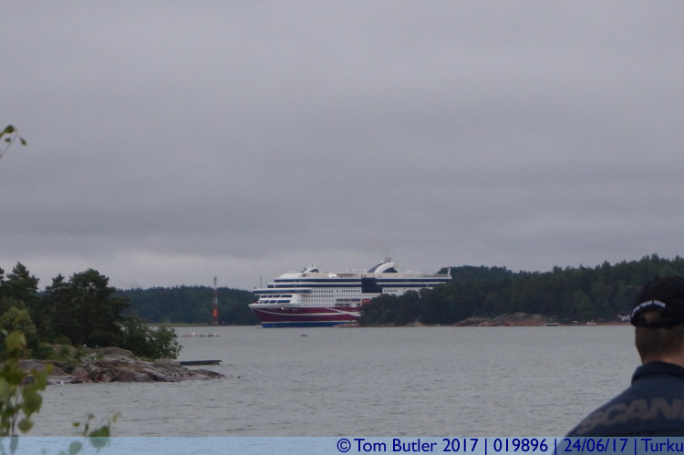 Photo ID: 019896, Viking Line heading out, Turku, Finland