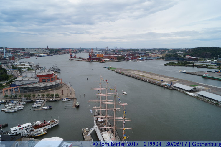 Photo ID: 019904, Looking down the harbour, Gothenburg, Sweden