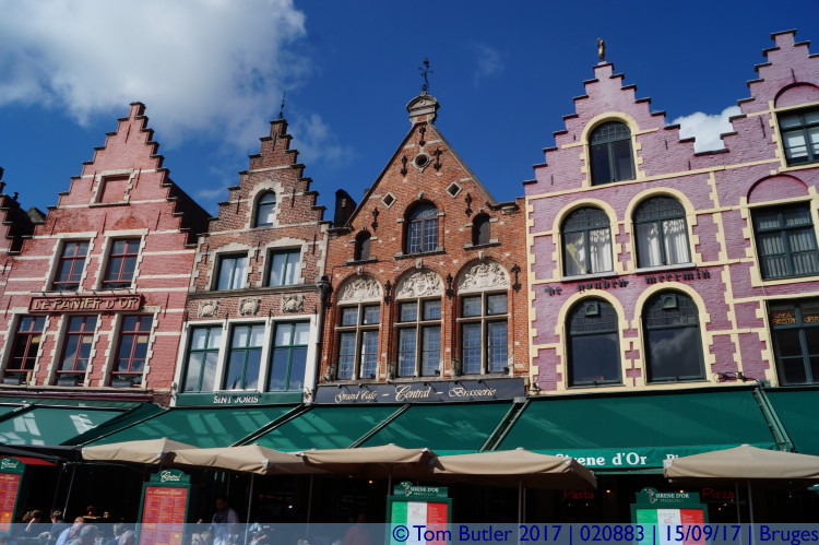 Photo ID: 020883, Buildings round the Markt, Bruges, Belgium