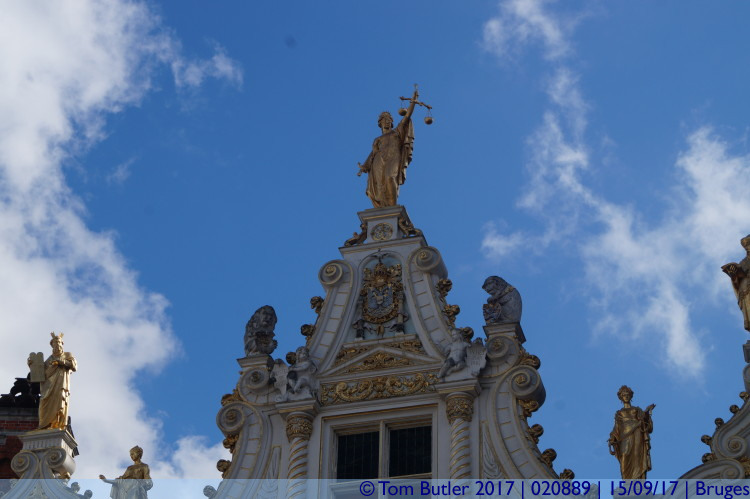 Photo ID: 020889, Scales of justice, Bruges, Belgium