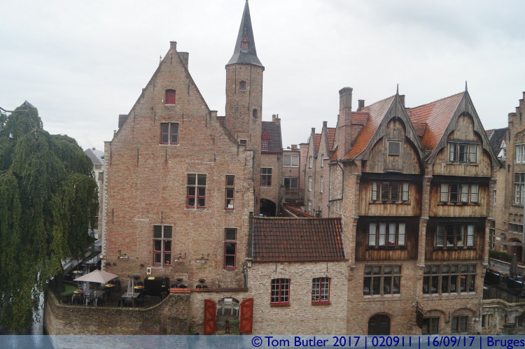 Photo ID: 020911, View from the hotel, Bruges, Belgium