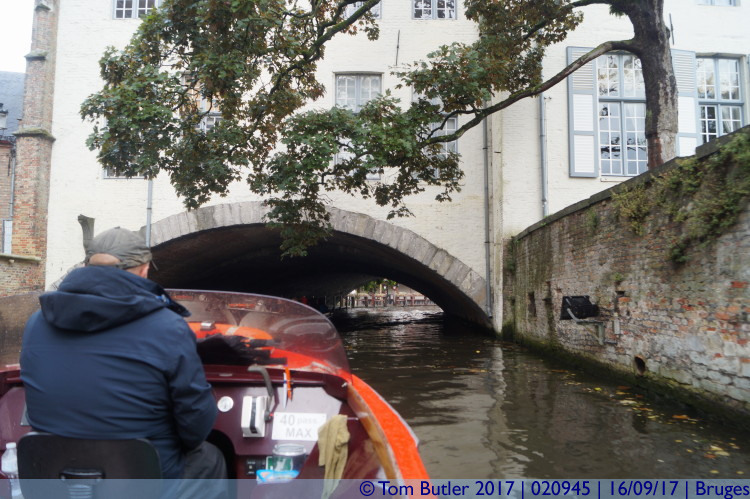 Photo ID: 020945, Canal under buildings, Bruges, Belgium
