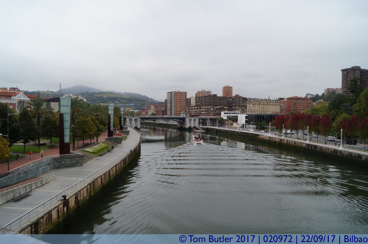 Photo ID: 020972, View from the bridge, Bilbao, Spain