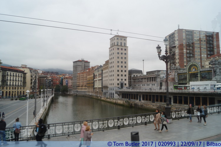 Photo ID: 020993, Station and river, Bilbao, Spain