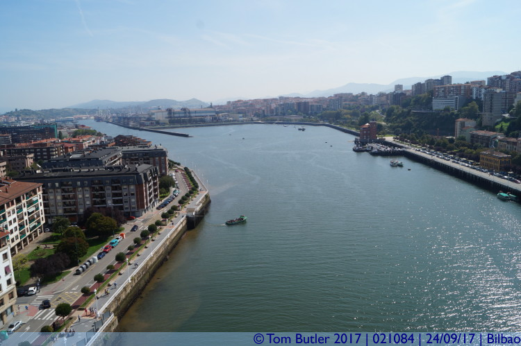Photo ID: 021084, View from the top of the bridge, Bilbao, Spain