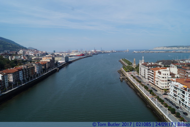Photo ID: 021085, View towards the harbour, Bilbao, Spain
