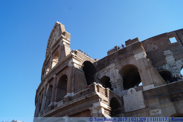 Photo ID: 021309, Side of the Colosseum, Rome, Italy