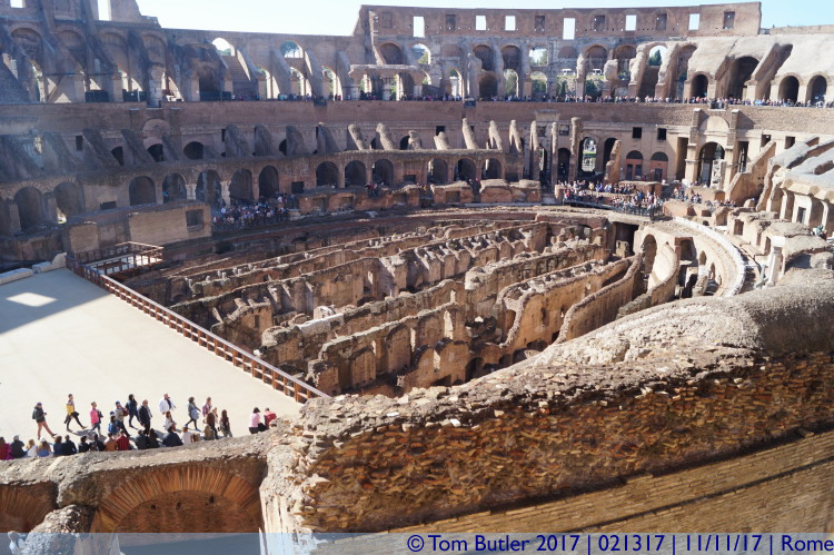 Photo ID: 021317, Colosseum floor, Rome, Italy
