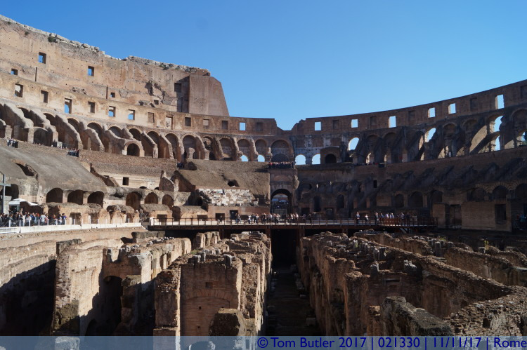 Photo ID: 021330, View across the arena floor, Rome, Italy