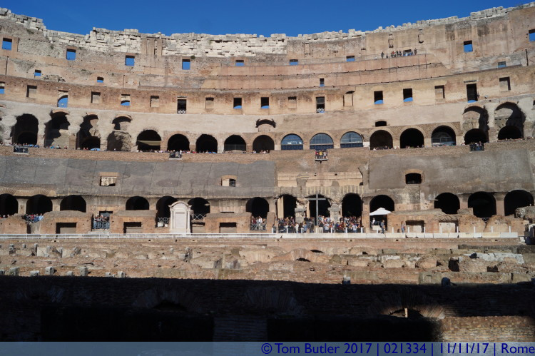 Photo ID: 021334, View from the arena floor, Rome, Italy